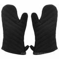 Kitchen Black Cotton Glove & Oven Mitts